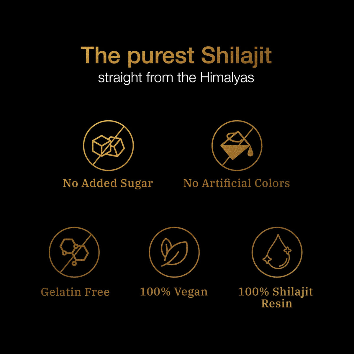 Be Bodywise Pure Himalayan Shilajit Gummies Gold